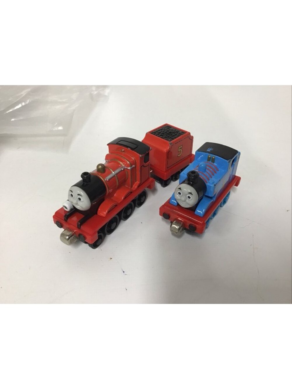 Thomas & Friends 2009 TALKING JAMES &THOMAS Take AlongNPlay Lights Sounds TESTED